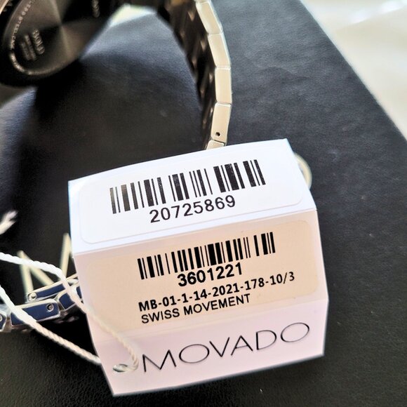 Movado Men's Bold Quest Sunray Navy Blue Dial Swiss Watch - Picture 4 of 7